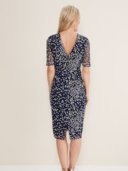 Phase Eight Blue Aileena Embroidered Dress - Image 2 of 6