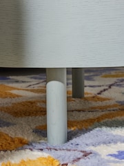 MADE.COM Grey Lola Round Storage Coffee Table - Image 3 of 5