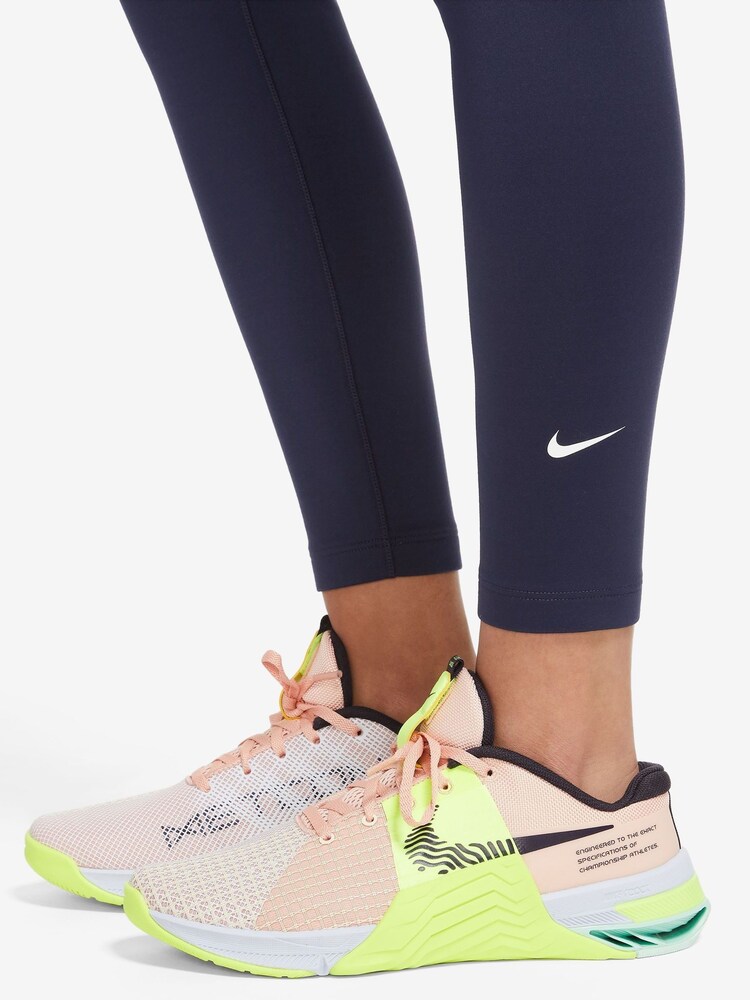Nike Blue Therma-FIT One High-Waisted 7/8 Leggings - Image 3 of 3