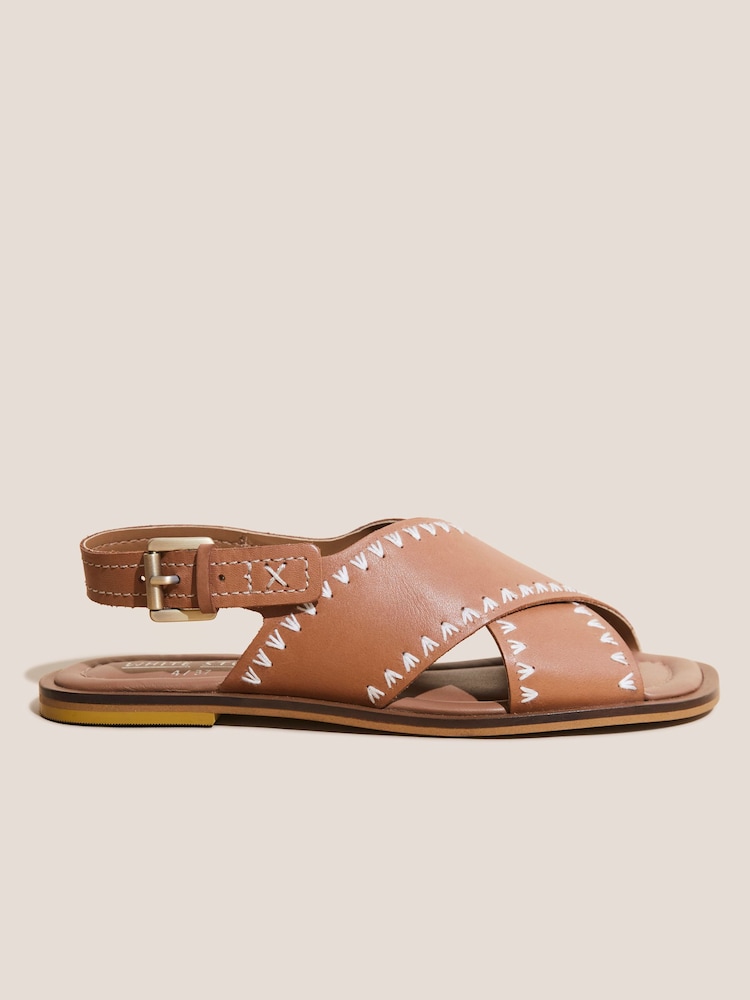 White Stuff Natural Craft Leather Sandals - Image 1 of 4