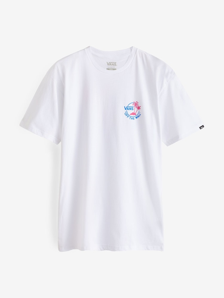 Vans Classic Mini Dual Palm Short Sleeved Back Print 100% Cotton T-Shirt - Image 4 of 4 Vans Classic Mini Dual Palm Short Sleeved Back Print 100% Cotton T-Shirt - Image 4 of 4