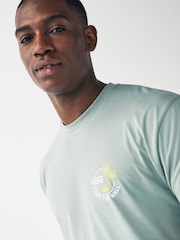 Vans Classic Mini Dual Palm Short Sleeved Back Print 100% Cotton T-Shirt - Image 3 of 3