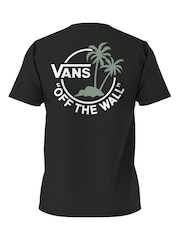 Vans Classic Mini Dual Palm Short Sleeved Back Print 100% Cotton T-Shirt - Image 5 of 5