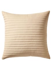 Bianca Natural Quilted Lines Cushion - Image 2 of 4