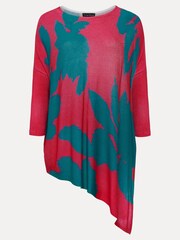 Phase Eight Natural Madison Printed Asymmetric Hem Jumper - Image 5 of 6