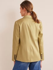 Boden Green Double Breasted Twill Blazer - Image 2 of 5