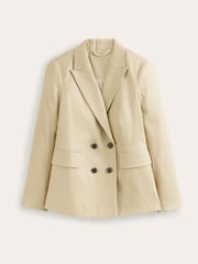 Boden Green Double Breasted Twill Blazer - Image 5 of 5