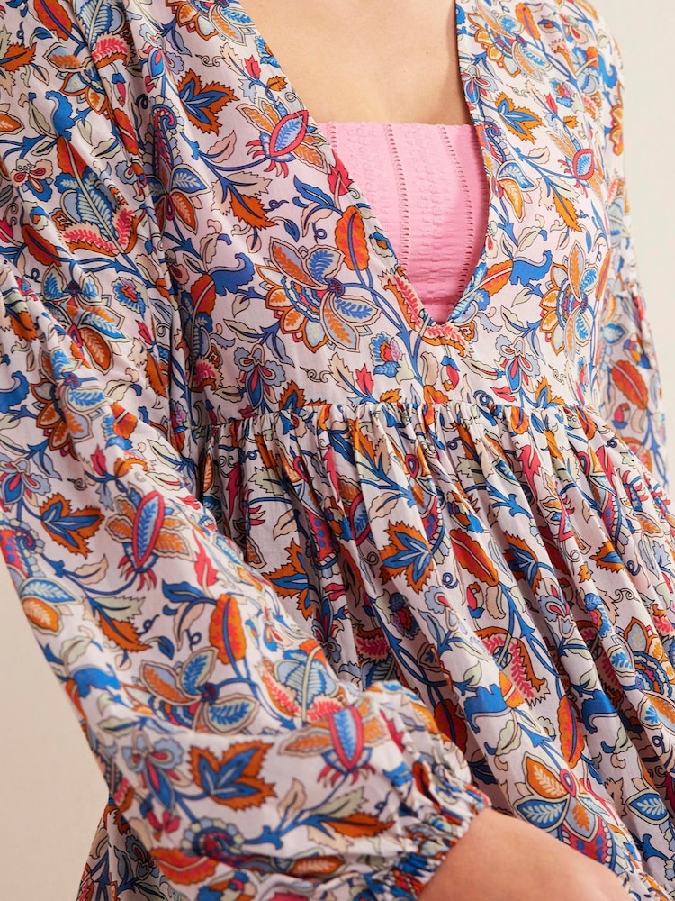 Boden Blue Relaxed Tiered Beach Dress - Image 5 of 5 Boden Blue Relaxed Tiered Beach Dress - Image 5 of 5