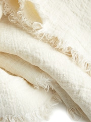 Piglet in Bed Crinkle 100% Linen Throw - Image 3 of 4