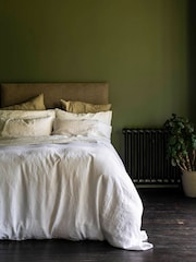 Piglet in Bed White Linen Duvet Cover - Image 1 of 4
