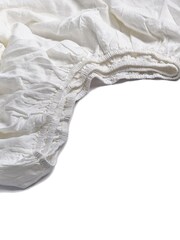 Piglet in Bed White Linen Fitted Sheet - Image 2 of 4