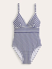 Boden Blue Arezzo V-Neck Panel Swimsuit - Image 7 of 8