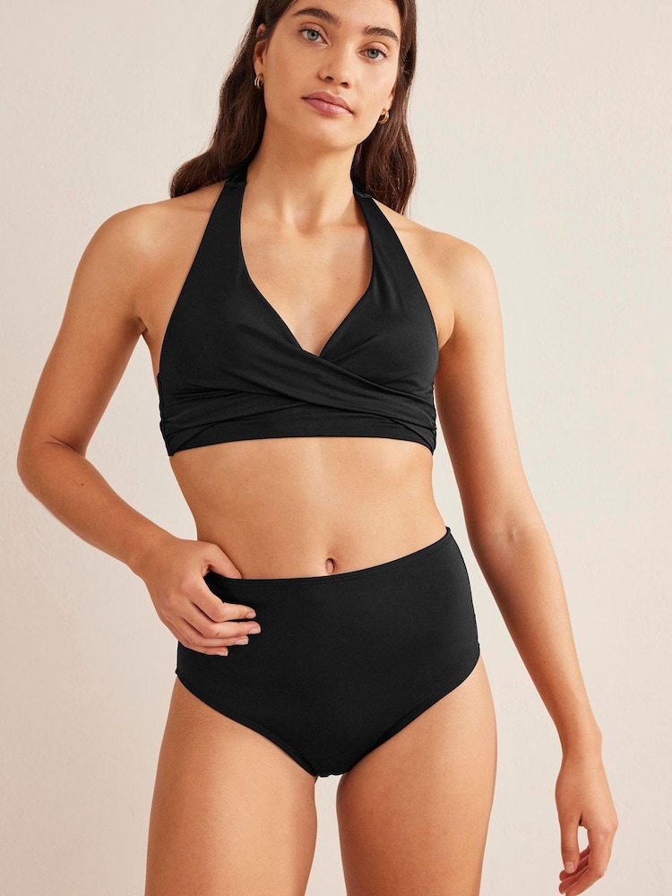 Boden Black High Waisted Bikini Bottoms - Image 1 of 7