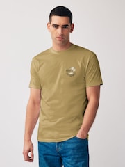 Vans Classic Mini Dual Palm Short Sleeved Back Print 100% Cotton T-Shirt - Image 2 of 5