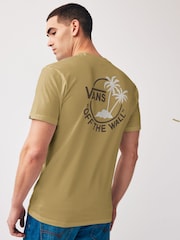 Vans Classic Mini Dual Palm Short Sleeved Back Print 100% Cotton T-Shirt - Image 3 of 5