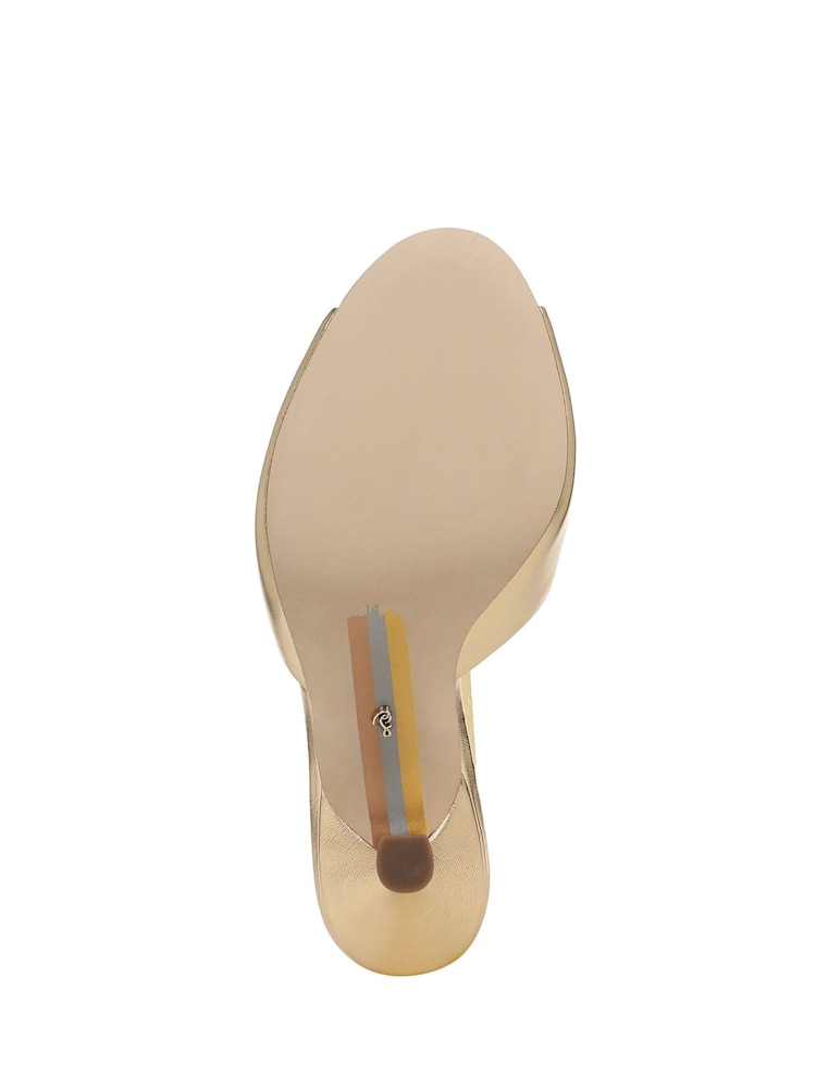 Sam Edelman Gold Jeanie Regular Fit Mules - Image 7 of 7 Sam Edelman Gold Jeanie Regular Fit Mules - Image 7 of 7