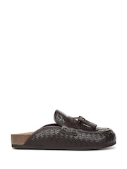 Sam Edelman Brown Astrid Weave Regular Fit Mules - Image 1 of 7
