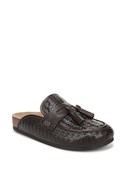 Sam Edelman Brown Astrid Weave Regular Fit Mules - Image 3 of 7