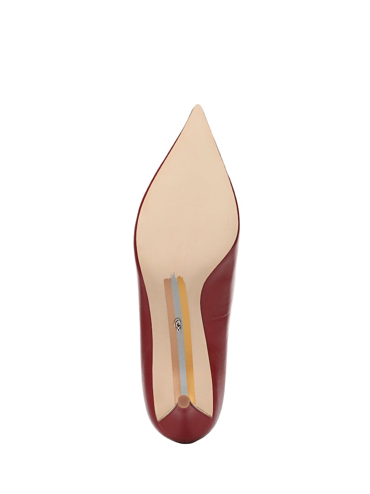 Sam Edelman Red Summer Regular Fit Point Toe Kitten Heel Court Shoes - Image 7 of 7 Sam Edelman Red Summer Regular Fit Point Toe Kitten Heel Court Shoes - Image 7 of 7