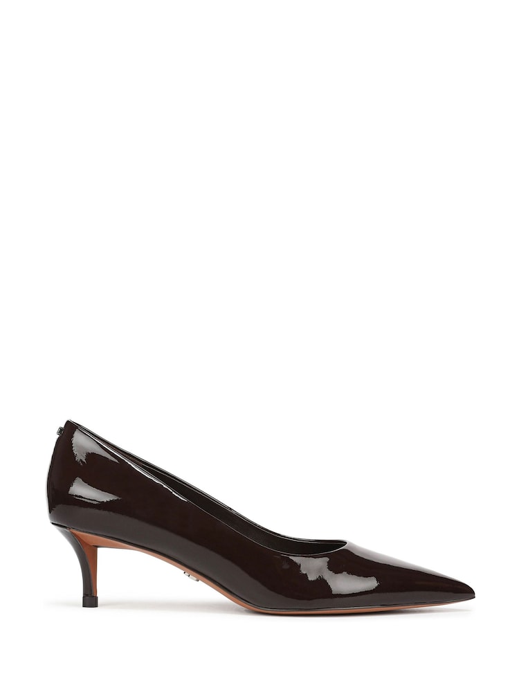 Sam Edelman Brown Summer Regular Fit Point Toe Kitten Heel Court Shoes - Image 1 of 7 Sam Edelman Brown Summer Regular Fit Point Toe Kitten Heel Court Shoes - Image 1 of 7