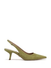 Sam Edelman Green Bianka Sling Regular Fit Slingbacks Shoes - Image 1 of 7