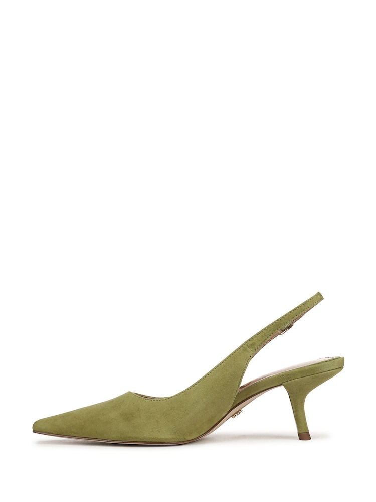Sam Edelman Green Bianka Sling Regular Fit Slingbacks Shoes - Image 2 of 7 Sam Edelman Green Bianka Sling Regular Fit Slingbacks Shoes - Image 2 of 7