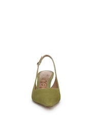 Sam Edelman Green Bianka Sling Regular Fit Slingbacks Shoes - Image 4 of 7