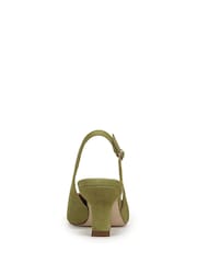 Sam Edelman Green Bianka Sling Regular Fit Slingbacks Shoes - Image 5 of 7