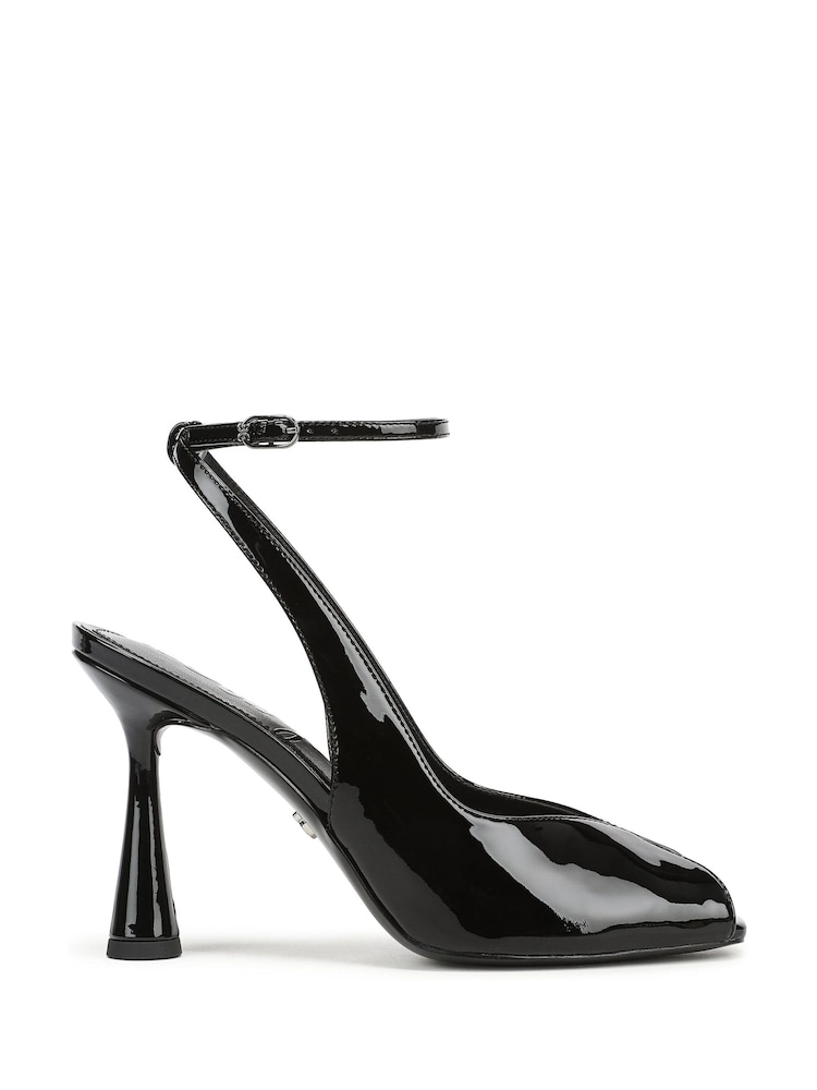 Sam Edelman Black Esme Regular Fit Peep Toe Ankle Strap Heels - Image 1 of 7 Sam Edelman Black Esme Regular Fit Peep Toe Ankle Strap Heels - Image 1 of 7