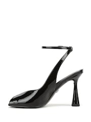 Sam Edelman Black Esme Regular Fit Peep Toe Ankle Strap Heels - Image 2 of 7