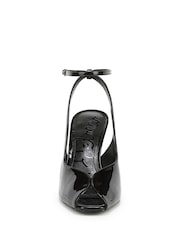 Sam Edelman Black Esme Regular Fit Peep Toe Ankle Strap Heels - Image 4 of 7