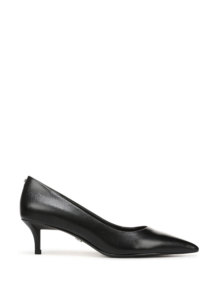 Sam Edelman Black Summer Regular Fit Point Toe Kitten Heel Court Shoes - Image 1 of 6 Sam Edelman Black Summer Regular Fit Point Toe Kitten Heel Court Shoes - Image 1 of 6