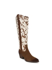 Sam Edelman Brown Wyatt Regular Fit Knee High Western Boots - Image 3 of 7