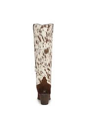 Sam Edelman Brown Wyatt Regular Fit Knee High Western Boots - Image 5 of 7