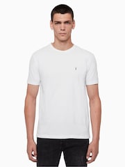 AllSaints White Brace Short Sleeve Crew T-Shirts 3 Pack - Image 1 of 6