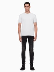 AllSaints White Brace Short Sleeve Crew T-Shirts 3 Pack - Image 3 of 6