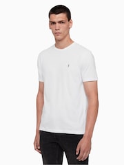AllSaints White Brace Short Sleeve Crew T-Shirts 3 Pack - Image 5 of 6