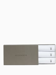 AllSaints White Brace Short Sleeve Crew T-Shirts 3 Pack - Image 7 of 7