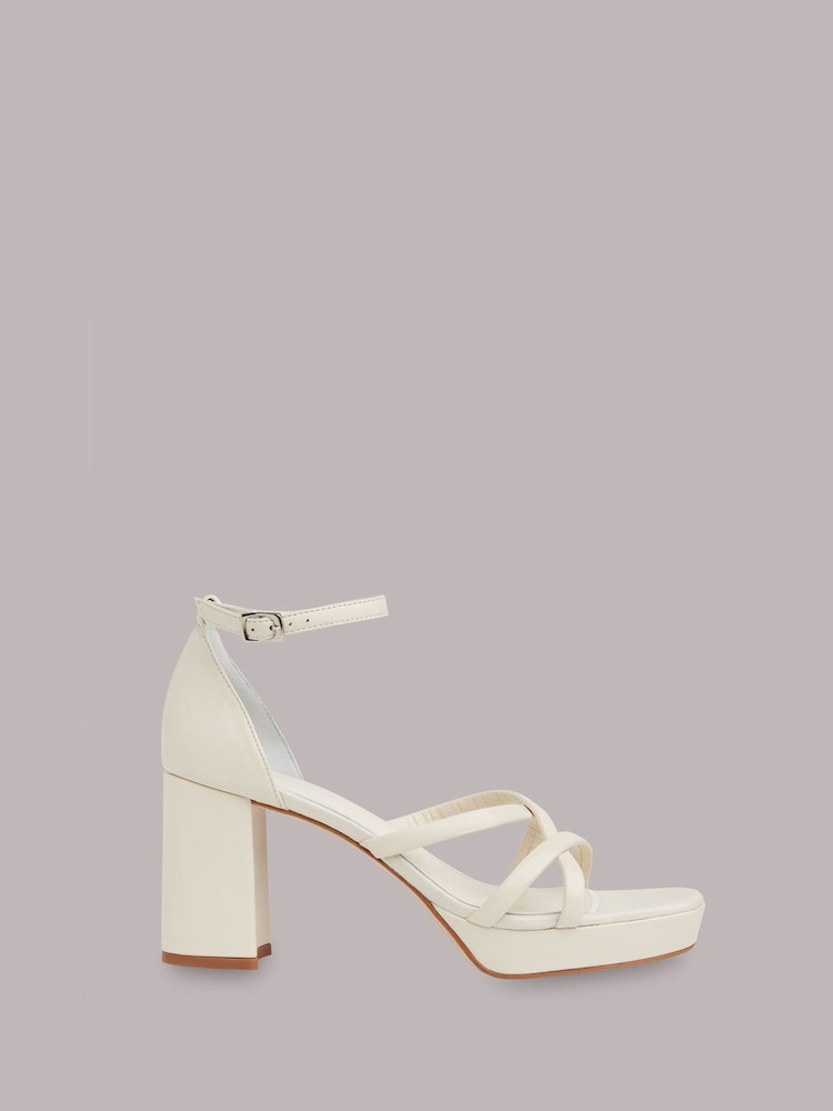 Whistles Nude Selene Platform Heeled Sandals - Image 1 of 4