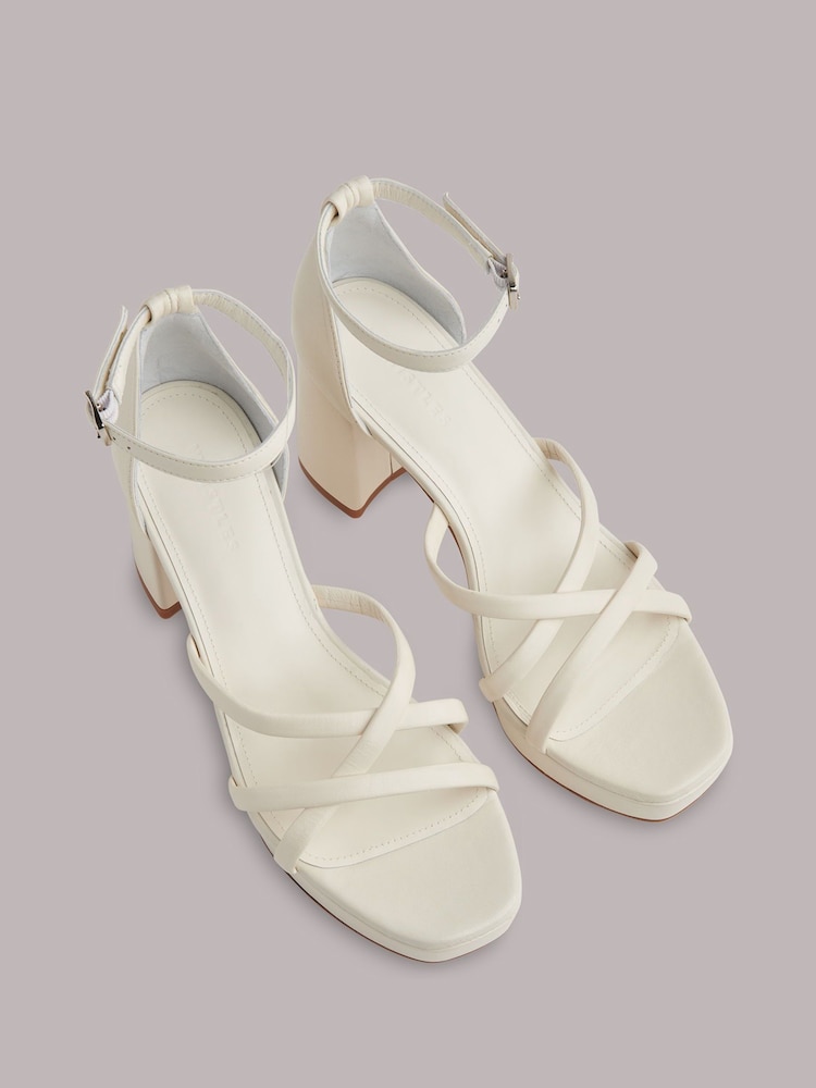 Whistles Nude Selene Platform Heeled Sandals - Image 2 of 4