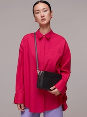 Whistles Carmen Black Cross-Body Bag - Image 1 of 4