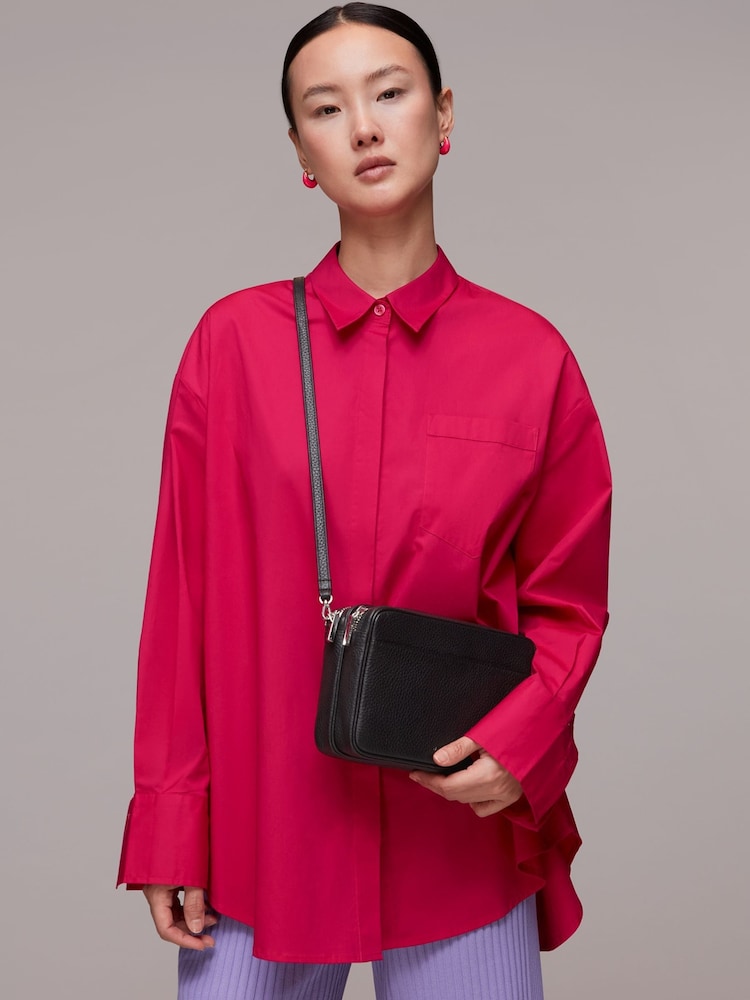 Whistles Carmen Black Cross-Body Bag - Image 1 of 4