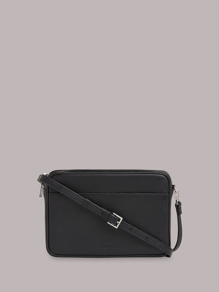 Whistles Carmen Black Cross-Body Bag - Image 2 of 4