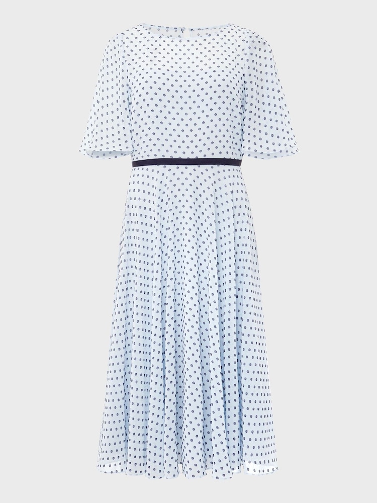 Hobbs Blue Elenor Dress - Image 4 of 4 Hobbs Blue Elenor Dress - Image 4 of 4