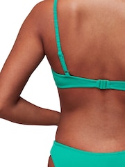 Whistles Green Ribbed Underwire Bikini Top - Image 2 of 4