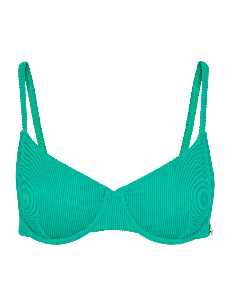 Whistles Green Ribbed Underwire Bikini Top - Image 4 of 4