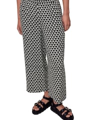 Whistles Black Triangle Checkerboard Trousers - Image 1 of 4