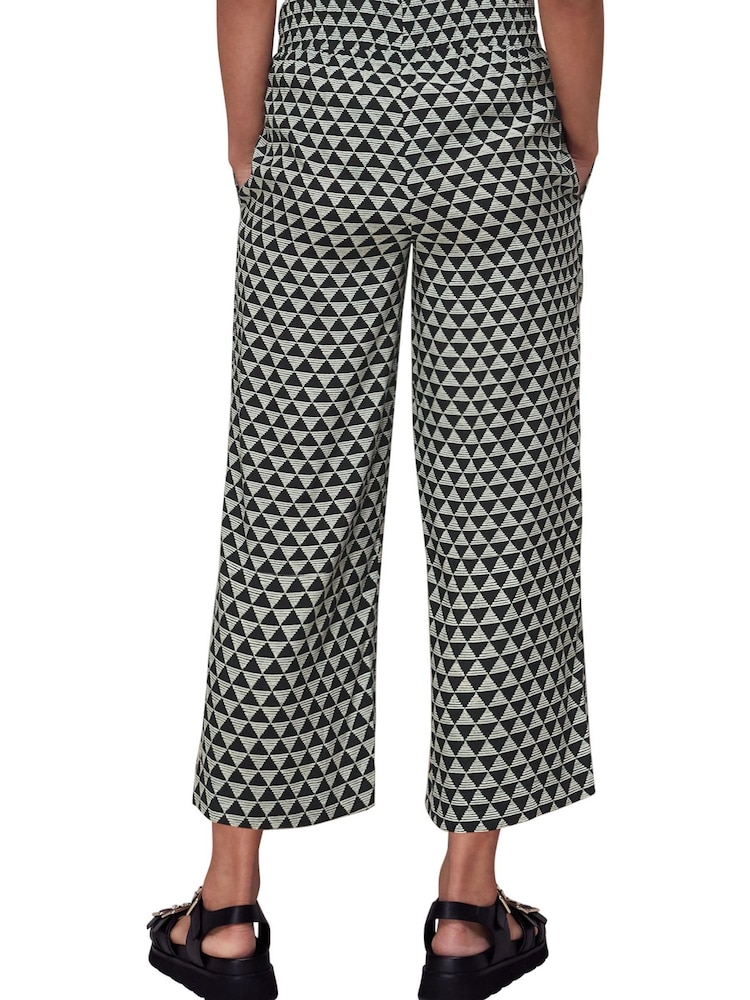 Whistles Black Triangle Checkerboard Trousers - Image 2 of 4