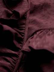 Lila - Another Sunday Midikleid mit Wickeldetail und Rüschen - Bild 7 von 7