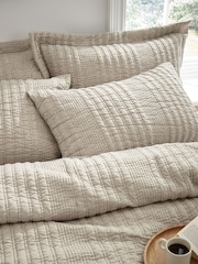 Pineapple Elephant Natural Tamba Jersey Stripe Quilted Duvet Cover Set - Image 2 of 4